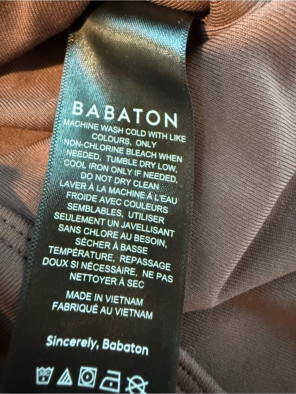 Babaton Contour Short Sleeve Bodysuit Chocolate Brown Size M - Picture 7 of 9